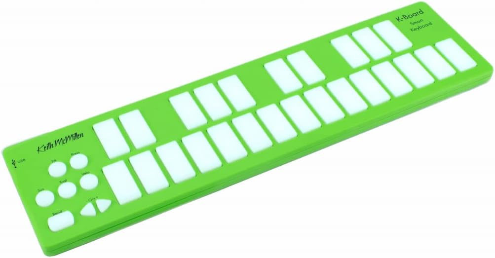 Keith McMillen K-716C-L K-Board MIDI-Controller Lime + keepdrum Kopfhörer Grün, Grün