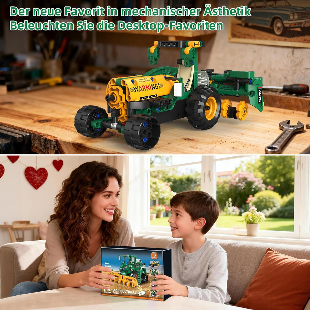 Technik Roboter Bauspielzeug für Kinder, 5 in 1 App & Fernsteuerung Programmierbares Robotic Bausatz