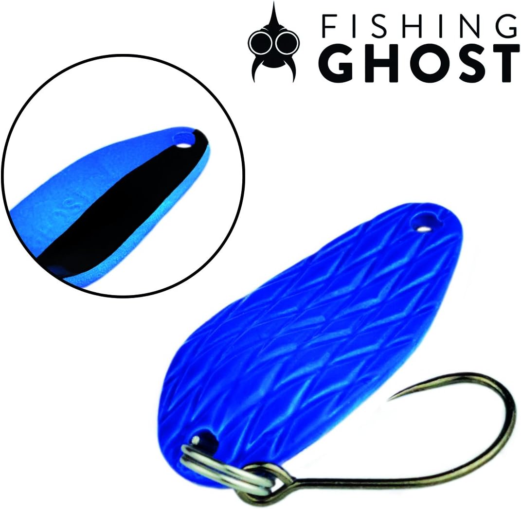 FISHINGGHOST® 4/5xTrout Spoons Set & 1x Blinkerbox - Set, bestehend aus 4/5 Kunstköder und Einer Köd