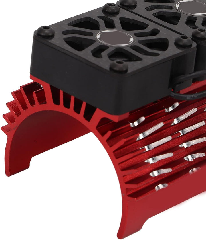 RC Bürstenloser Motor Lüfter, Doppelte Lüfter, 40‑42 mm, Alu, RC Car Kühlkörper für 1/8 ferngesteuer
