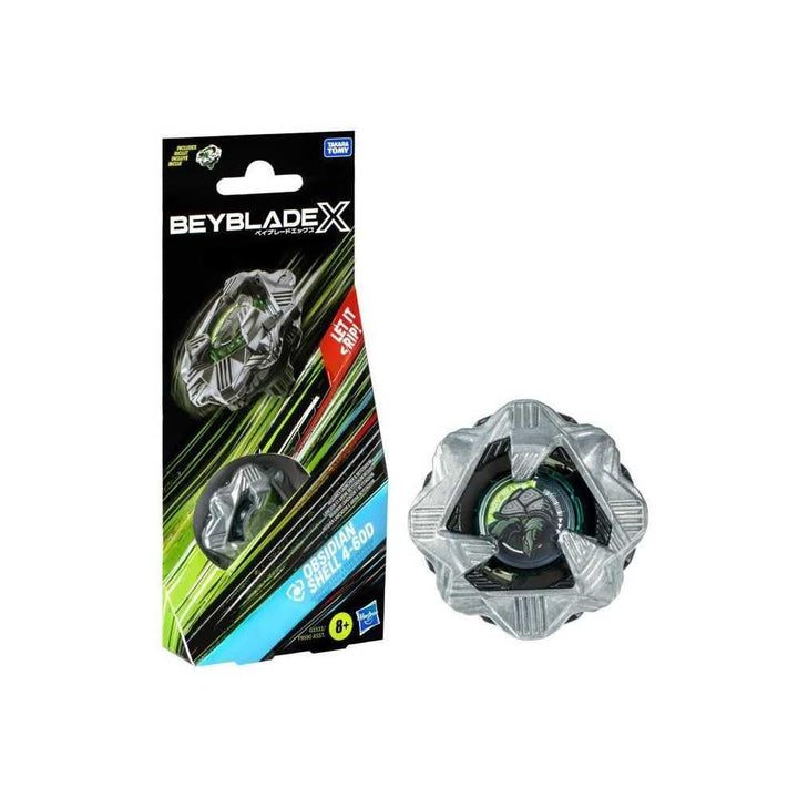 Hasbro Beyblade X Obsidian Shell 4-60D Booster Pack OBSIDIAN SHELL BOOSTER PACK, OBSIDIAN SHELL BOOS