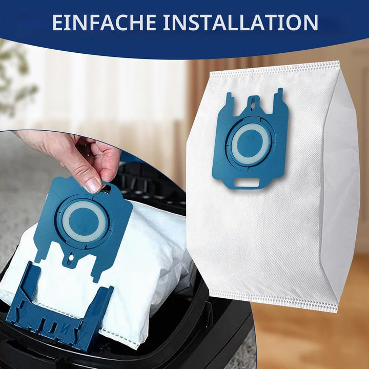 12 Staubsaugerbeutel kompatibel mit Miele GN, 3D Effizienz passend für Classic C1, komplett S2/S5/S8