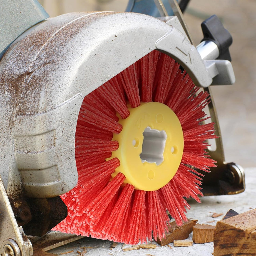 Nylonbürste #120 Körnung Schleifbürste für Satiniermaschine φ19mm Borstenbürste Satinierwalze Drahtz