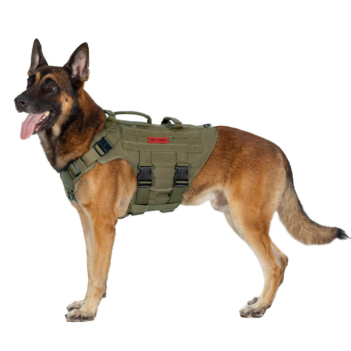OneTigris Hundegeschirr, X Destroyer Taktisches Einstellbar Antizuggeschirr Ausbruchsicheres Geschir