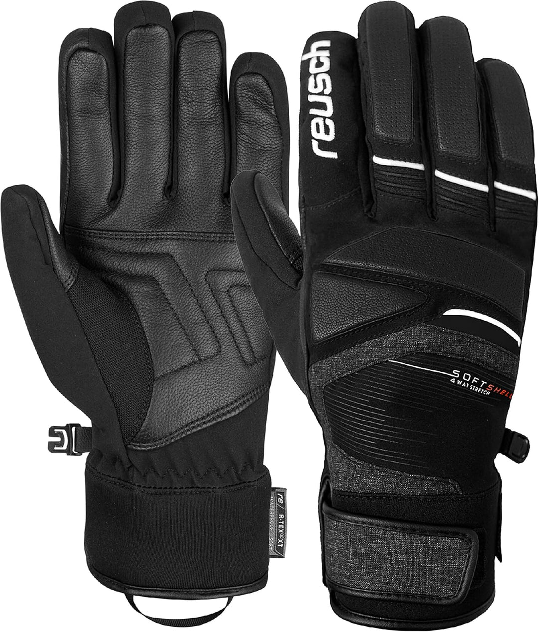 Reusch Herren Storm R-tex Xt Handschuhe 8.5 black / white, 8.5 black / white
