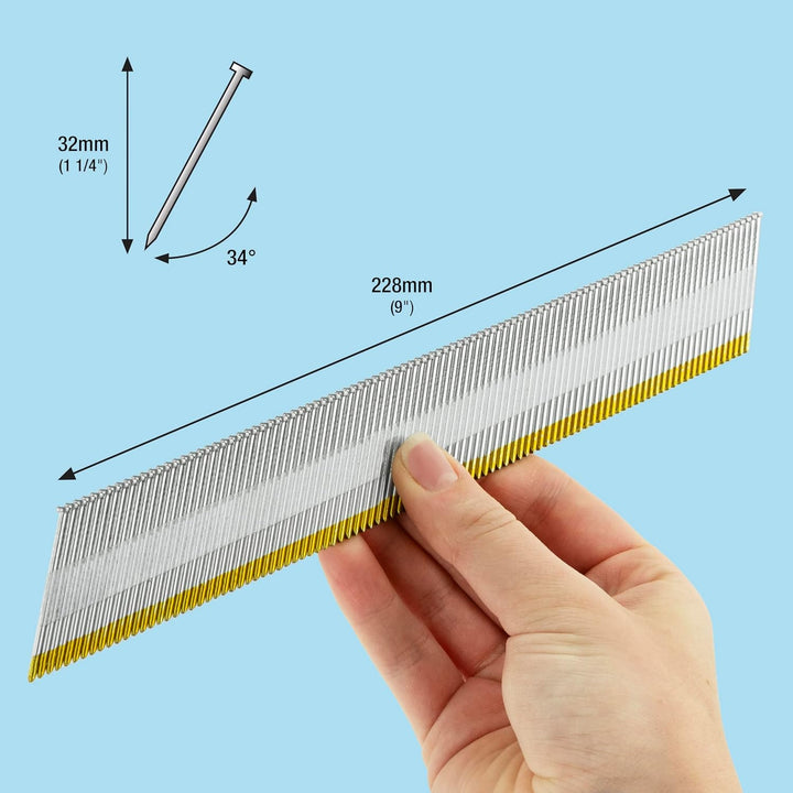 Tacwise 0403 Nägel Geneigt 15G/32mm (4.000 Stück pro Verpackung )