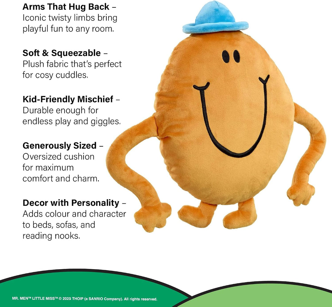 Rainbow Designs Mr Tickle Grosses Sofakissen mit dehnbaren Armen - Klassische Mr. Men Charakterkisse