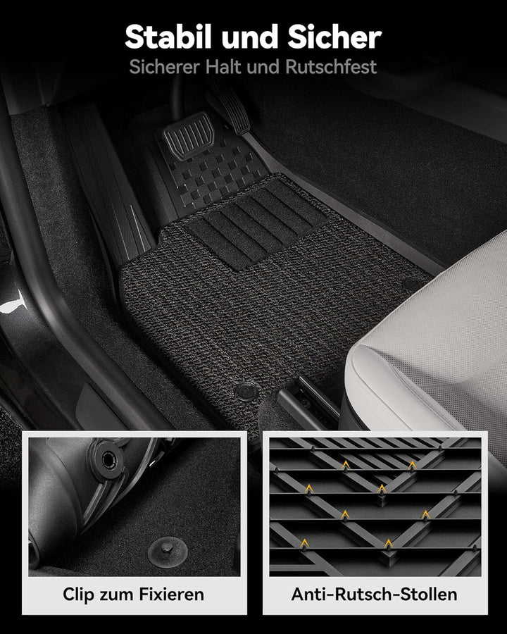 3W Tesla Model Y Neu 2025 2026 Juniper Fussmatten und Autoteppiche, Nicht für 2026 Model Y New Stand