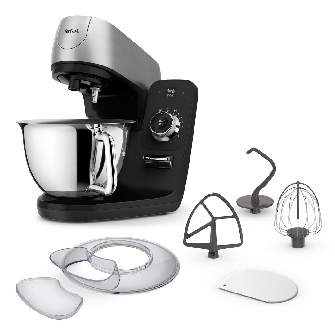 Tefal Coach Küchenmaschine, 1200 W, 8 Auto-Programme, inkl. Back-Zubehör und App, personalisiertes E