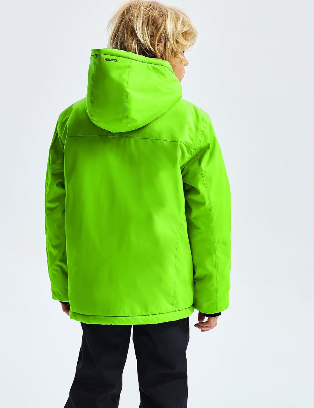 GEMYSE Jungen Skijacke Wasserdichte Winterjacke Warm Gefütterte Kinder Winddichte Schneejacke mit Ka
