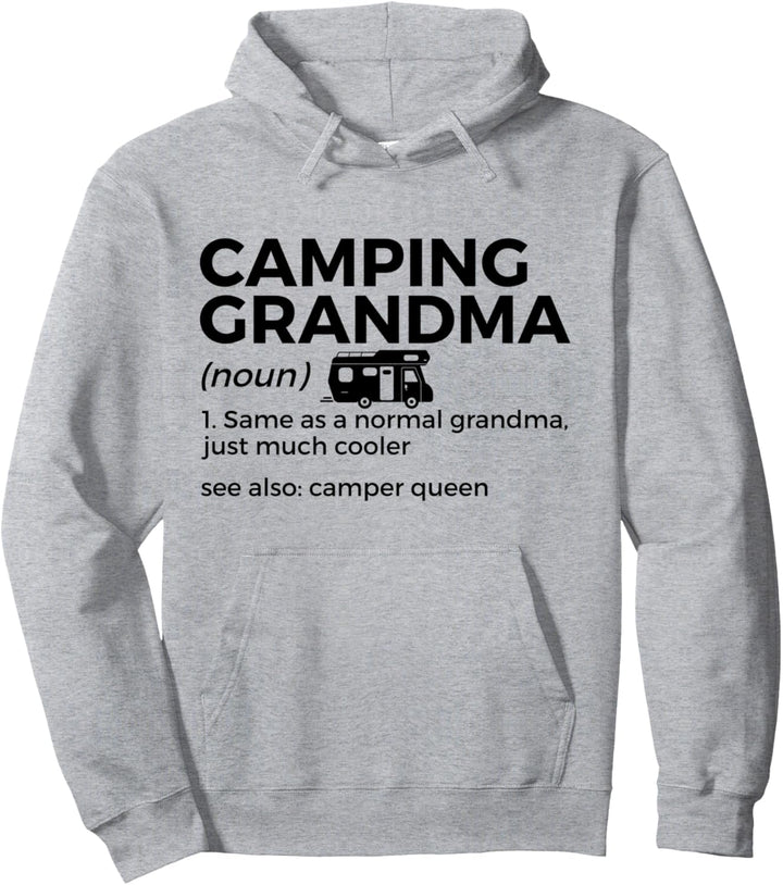 Camping Grandma Definition Lustiges Wohnmobil Camper Queen Pullover Hoodie
