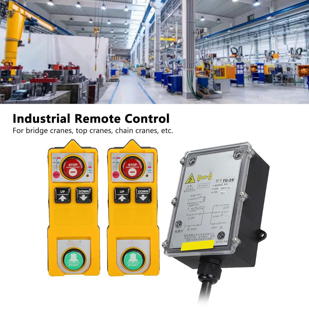 Industrial Hoist Cran Remote Control Wireless Waterproof Electric Lift Hoist Radi Transmitter Receiv