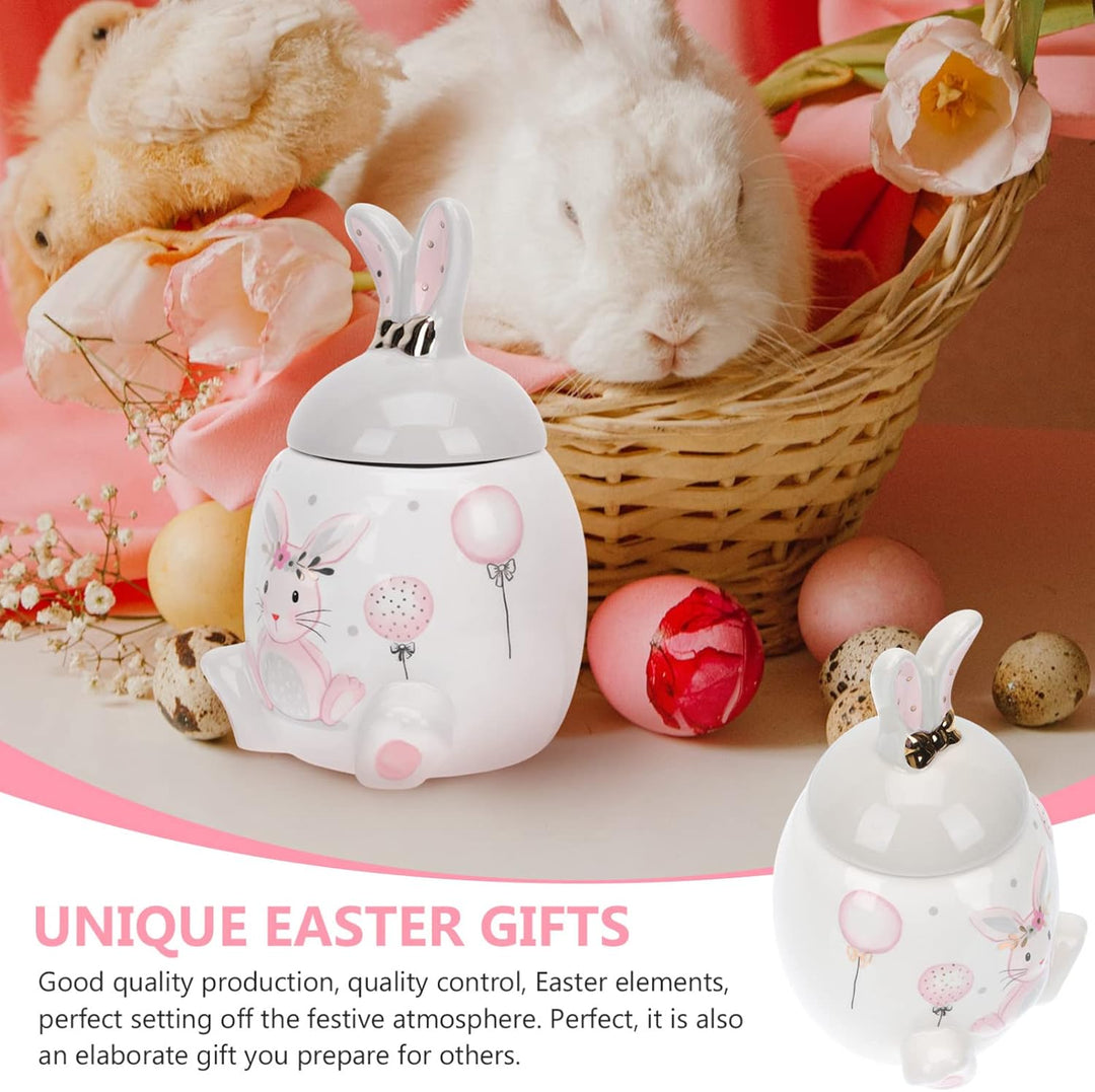 Cabilock Bonbonglas Mit Deckel Keramik Dosen Ostern Bonbon Dose Porzellan Teedose Sü?igkeiten Vorrat