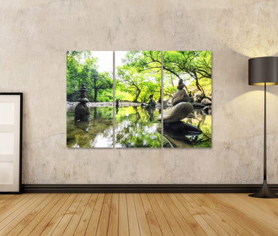 islandburner Bild auf Leinwand Zen Meditation Landschaft Ruhig Spirituell Natur Umgebung Stein Balan