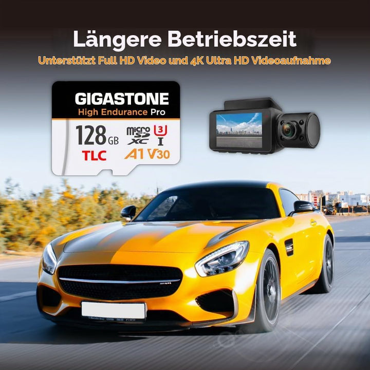 GIGASTONE 128 GB Micro-SD-Karte 2er-Pack, hohe Ausdauer Pro Series Geschwindigkeit bis zu 100 MB/s,