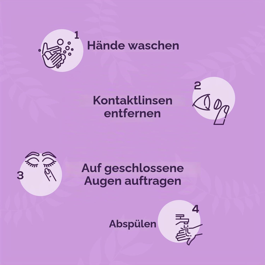 NOVEHA - Schäumender Augenlidreiniger mit Teebaumöl und Lavendel | Hypoallergene Feuchtigkeitsseife