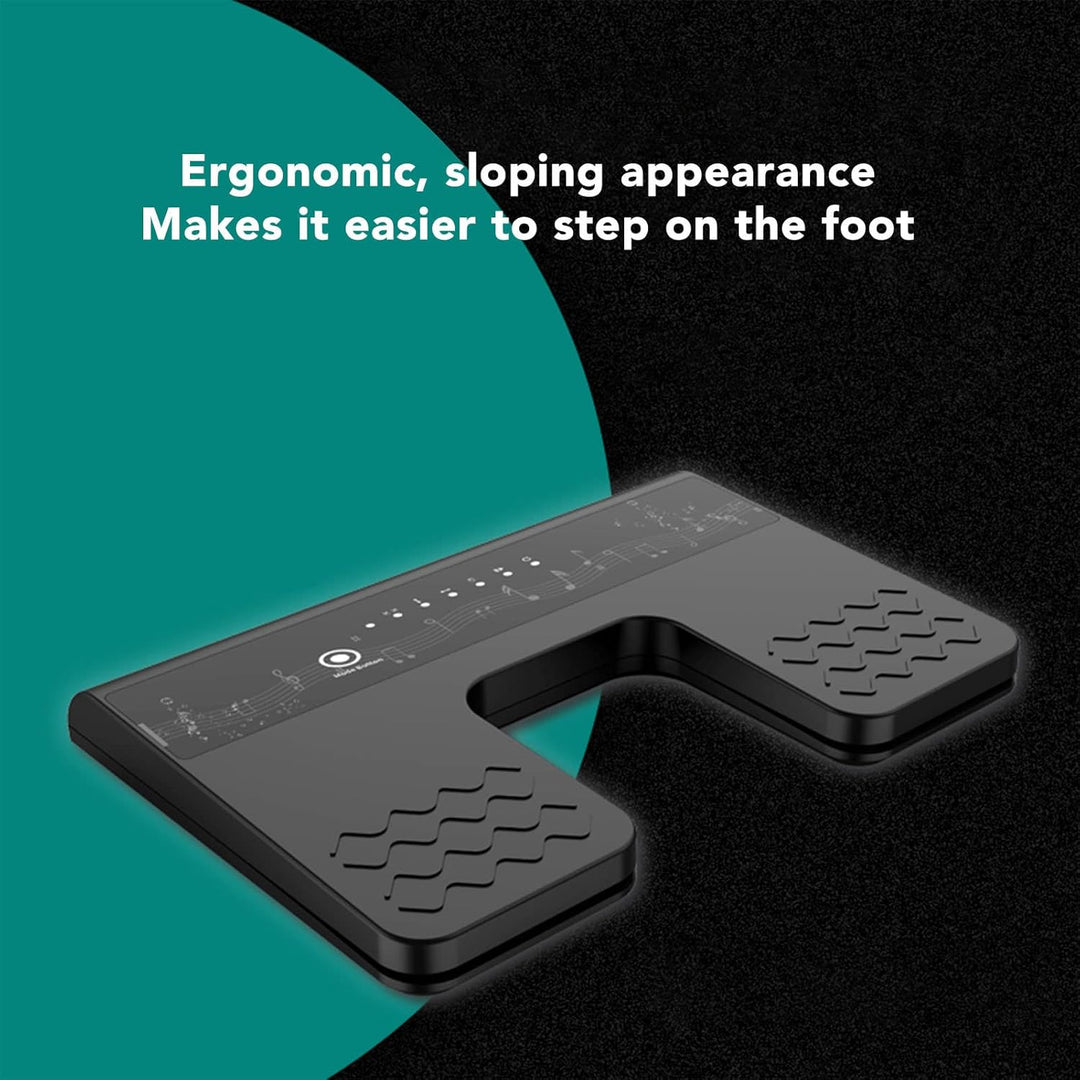 Kabelloses Seitenwender Pedal, Bluetooth Silent Fusspedal Seitenwender, Wiederaufladbarer Noten Seit