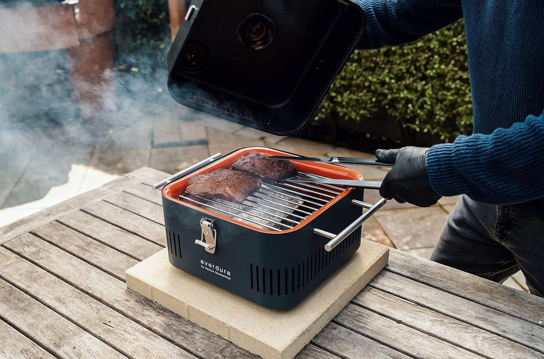 everdure by heston blumenthal Premiumpinzette mit Softgriff Grösse L I Grillpinzette aus gebürstetem