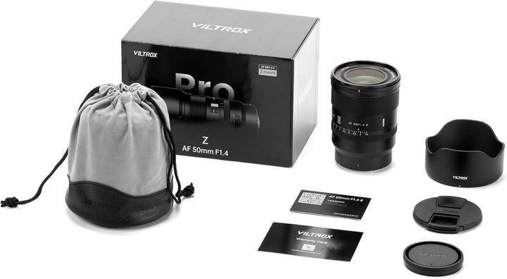 VILTROX 50mm F1.4 Pro Z, AF 50mm f1.4 Z Mount Objektiv für Nikon, Autofokus Objektiv mit grosser Ble