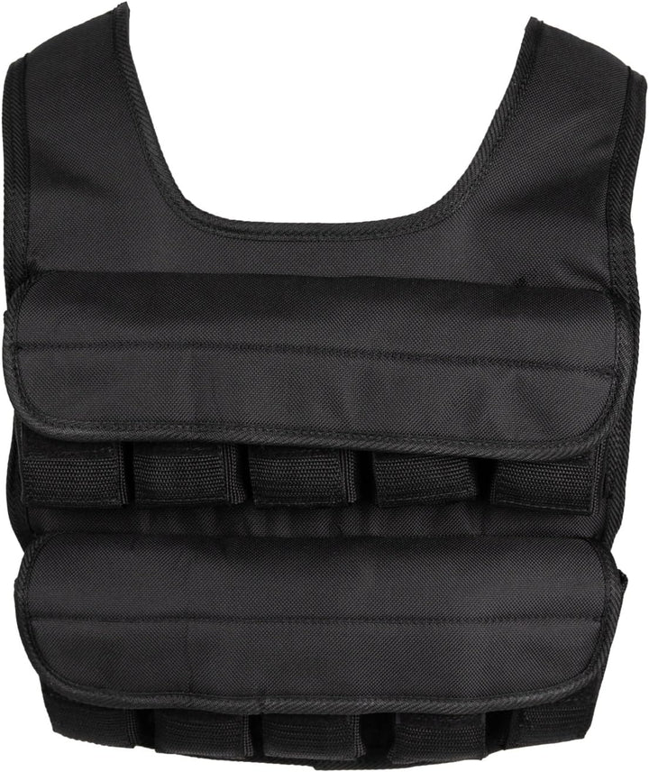 VirtuFit Verstellbare Gewichtsweste Pro - Optionen - 20 kg - 30 kg - Schwarz Schwarz (20 kg), Schwar