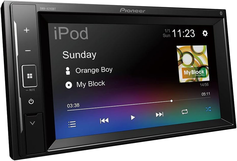 Pioneer Autoradio, 2-DIN-Display von 15,7 cm (6,2 Zoll), mit Bluetooth Single, Single