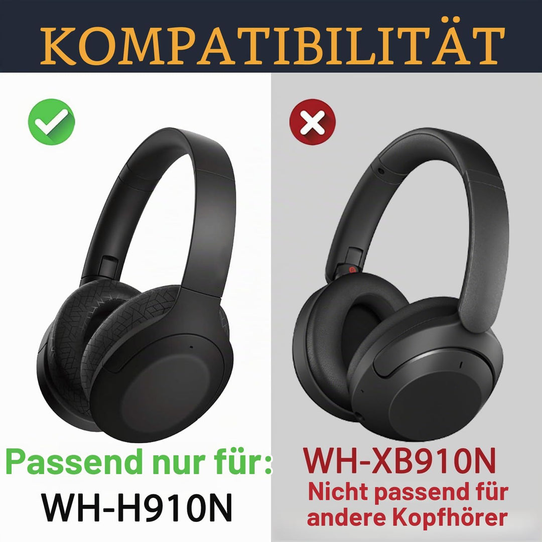 SOULWIT Kühlgel Ersatzpolster Ersatz Ohrpolster für Sony WH-H910N h.Ear on 3 Wireless Geräuschunterd