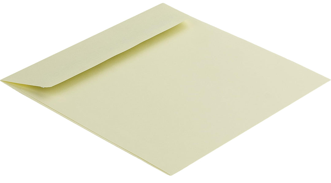 100 Stück, Farbige Briefumschläge, 160 x 160 mm, Haftklebung mit Abziehstreifen, Gerade Klappe, 130