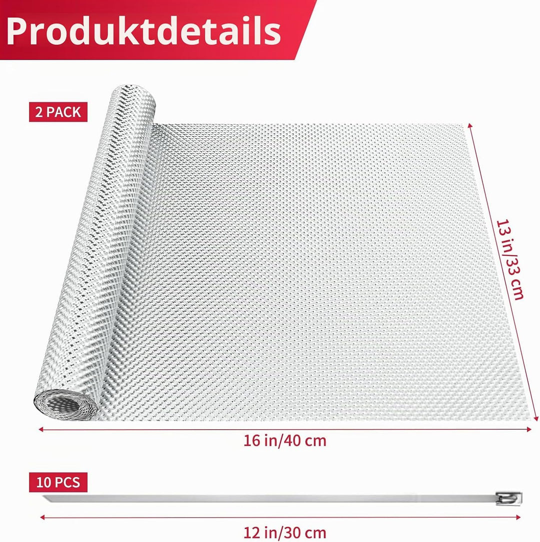 40 * 33cm geprägt Hitzeschutzblech aus Aluminium, hitzebeständiges Hitzeschild/Isolierung/Schutzplat