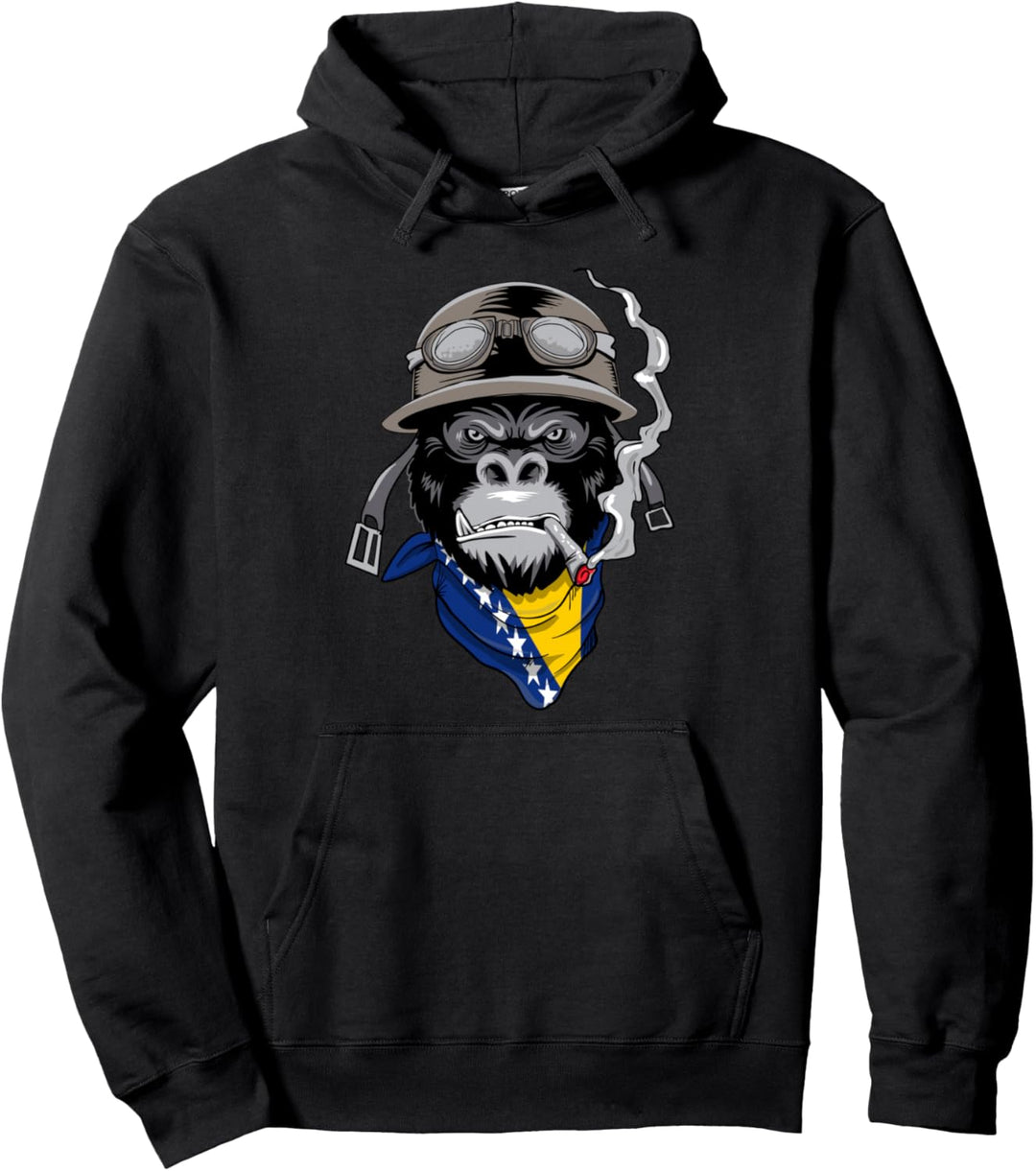 Bosnier Motorrad Fahrer Biker Bosnien und Herzegowina Pullover Hoodie