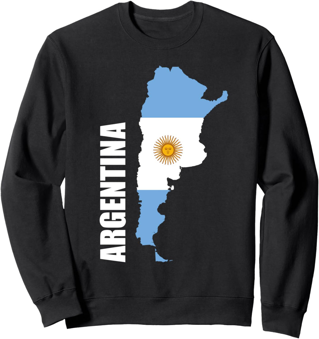 Argentinien Karte Flagge Sweatshirt