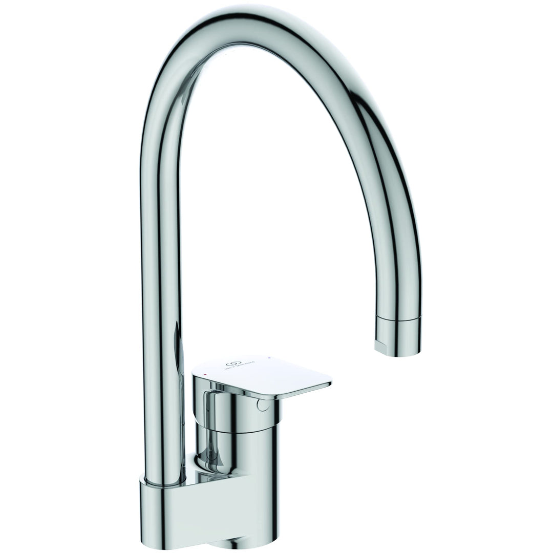 Ideal Standard BD339AA Ceraplan Küchenarmatur hoher Auslauf, Chrom, ohne Handbrause ohne Handbrause