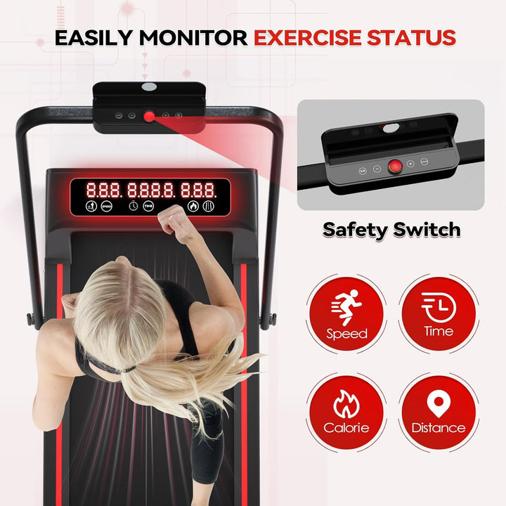 Klappbares Laufband für Zuhause Portable Walking Pad für den Bürogebrauch, Leichtes Klapbar Laufband