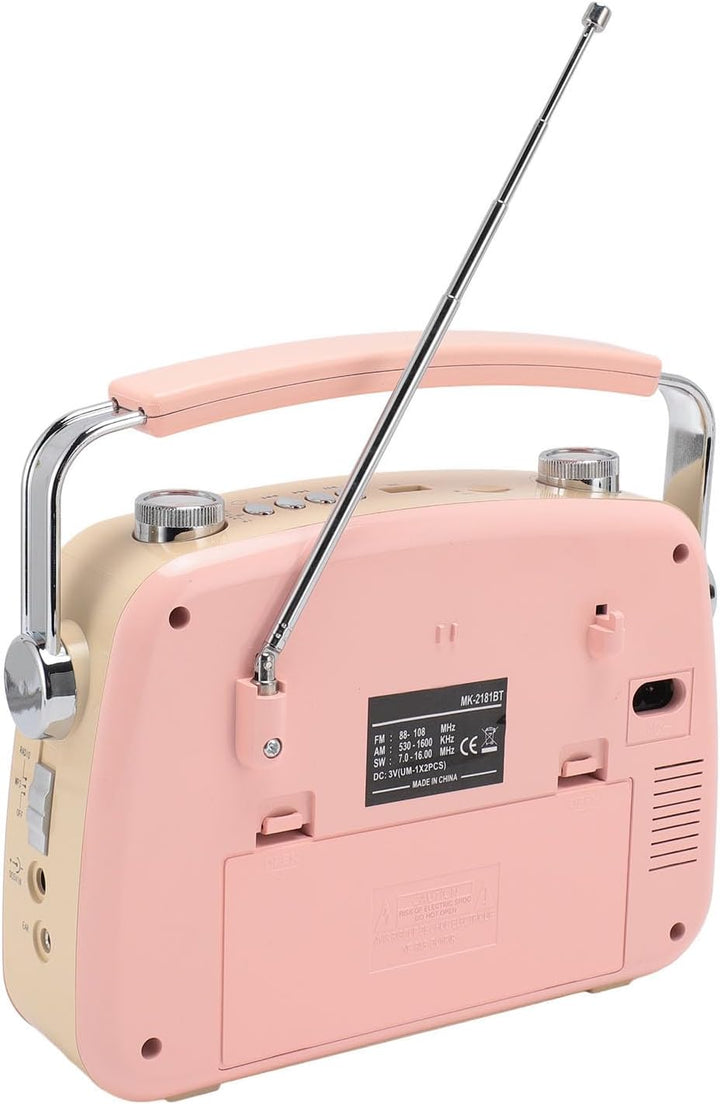 Lautsprecher, Tragbares Retro-Radio, Vielseitiges 5.0, USB, FM AM SW -Radio mit Teleskopantenne, für