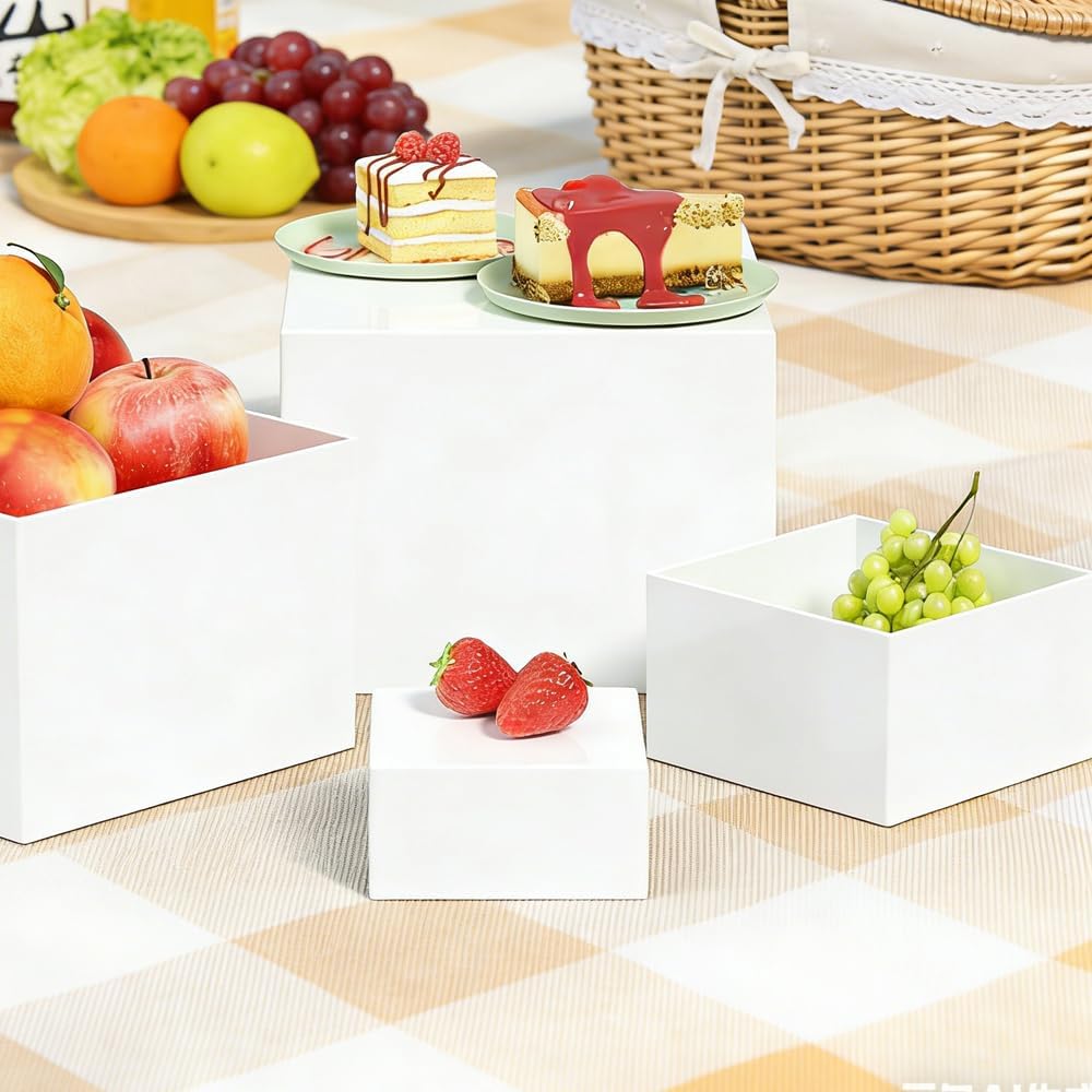 6 Stück Tortenständer Cube, Cupcake Ständer, Buffet Ständer Hohlen Böden, Wiederverwendbar Etagere W