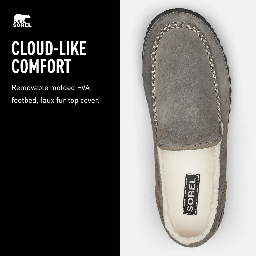 Sorel Herren-Slipper, SOREL DUDE MOC 40 EU Grau Quarry, 40 EU Grau Quarry