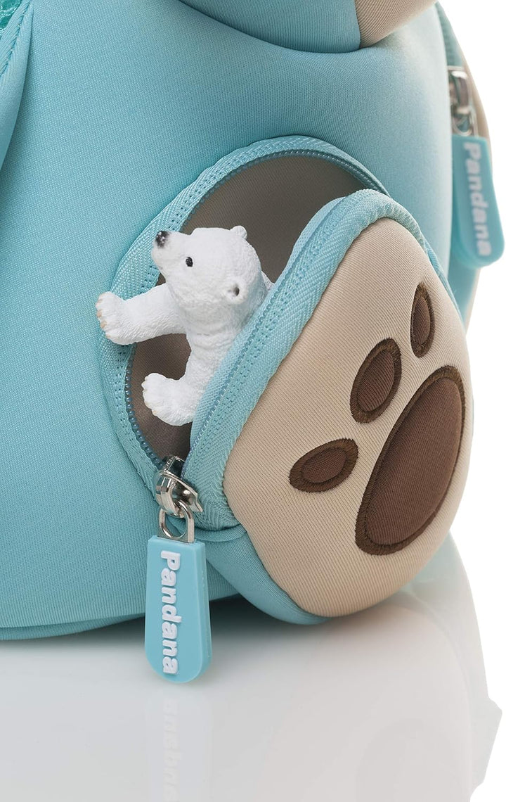Pandana Kleiner Kinderrucksack Hubert Hund mit Brustgurt für Jungen und Mädchen im Kindergarten oder