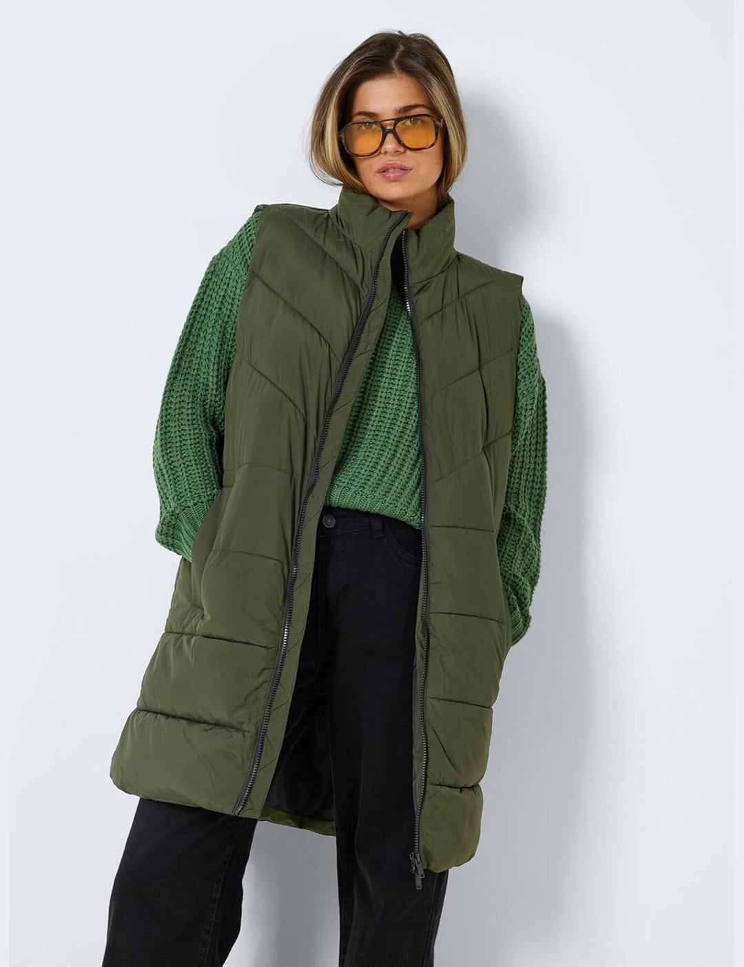 Noisy may Damen Nmdalcon S/L Vest Noos Jacke XS Rosin, XS Rosin