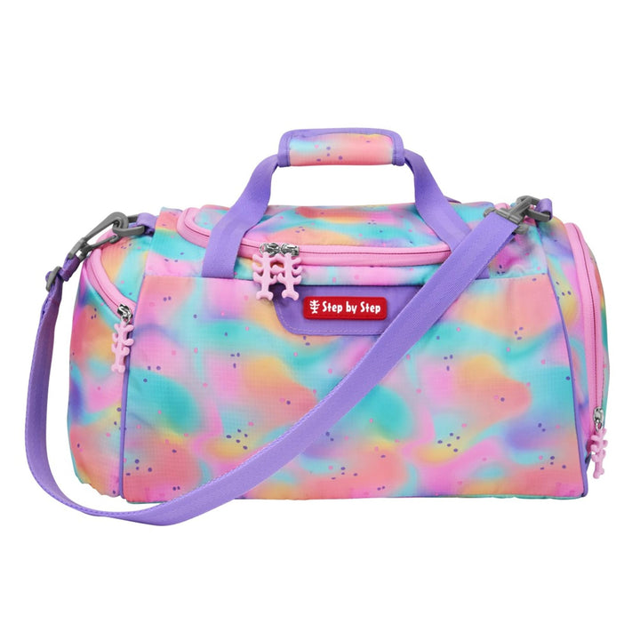 Step by Step Sporttasche „Butterfly Luna“, lila, mit Nasswäschefach, Abnehmbarer Tragegurt, Verstell