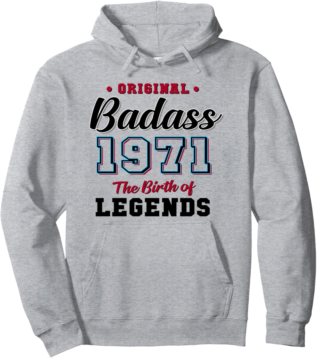 50. Geburtstagsgeschenk Badass Legend 1971 50 Jahren Pullover Hoodie