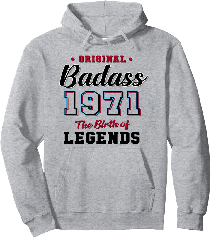 50. Geburtstagsgeschenk Badass Legend 1971 50 Jahren Pullover Hoodie