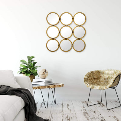 KunstLoft Wandspiegel 'Pieces of Me' 70x70x2,5cm Metallspiegel Design