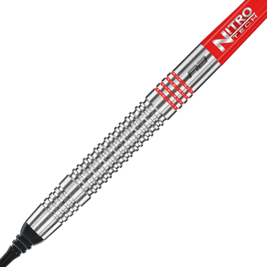 RED DRAGON Jonny Clayton Original Professional Tungsten Dartset mit Flights und Stielen 18.0 Gramm,