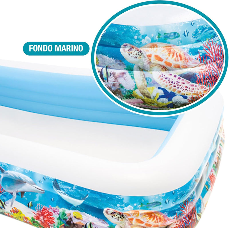 Intex Sealife Swim Center Pool - Kinder Aufstellpool - Planschbecken - 305 x 183 x 56 cm - Für 6+ Ja