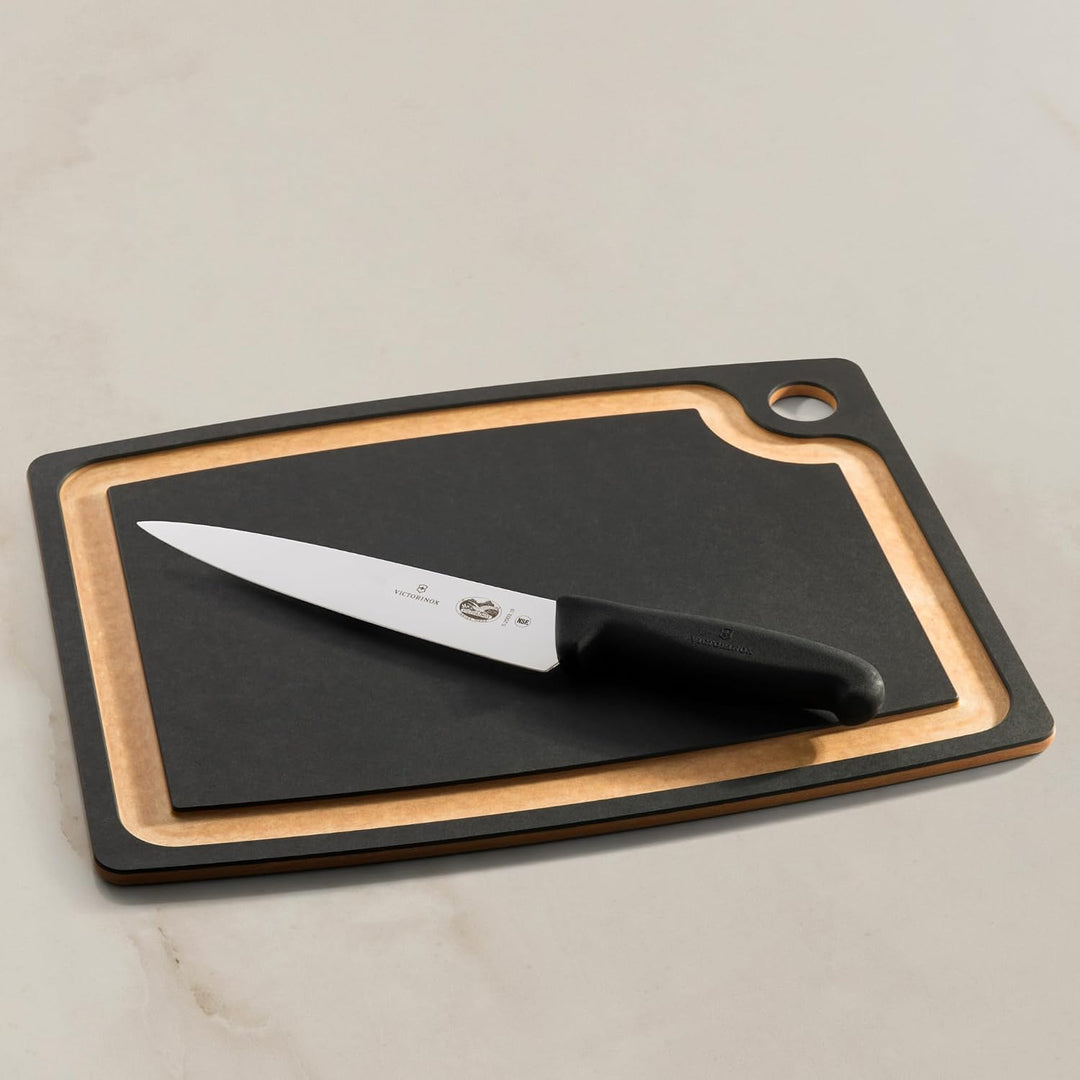 Victorinox Fibrox Kochmesser, Breites Universalmesser für Fleisch, Fisch, Gemüse und Kräuter, 19 cm,
