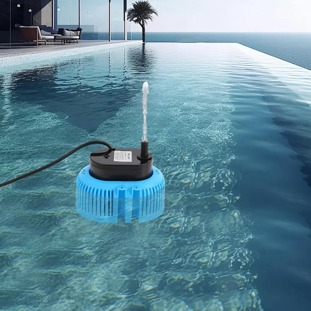 Poolabdeckungspumpe 75W, 3000L/h Förderleistung, IPX8 Wasserdicht, 7,5m Kabel &amp; 5m Schlauch, für Poo