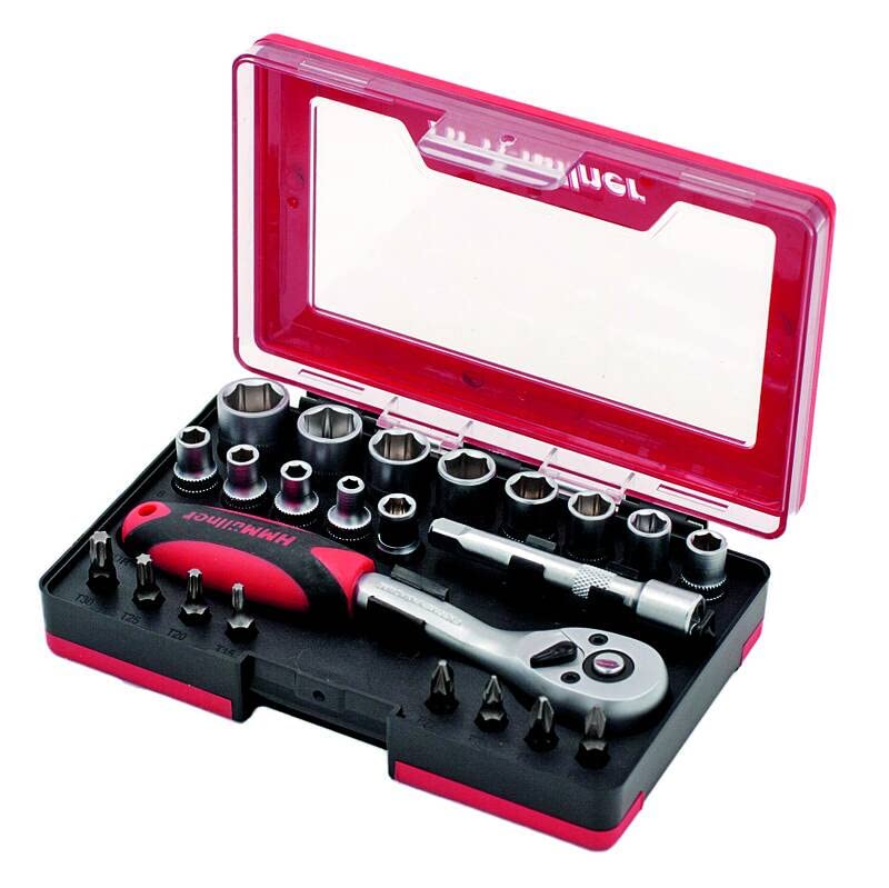 HMMüllner Steckschluesselsatz 23-teilig, 1/4", 4-14 mm