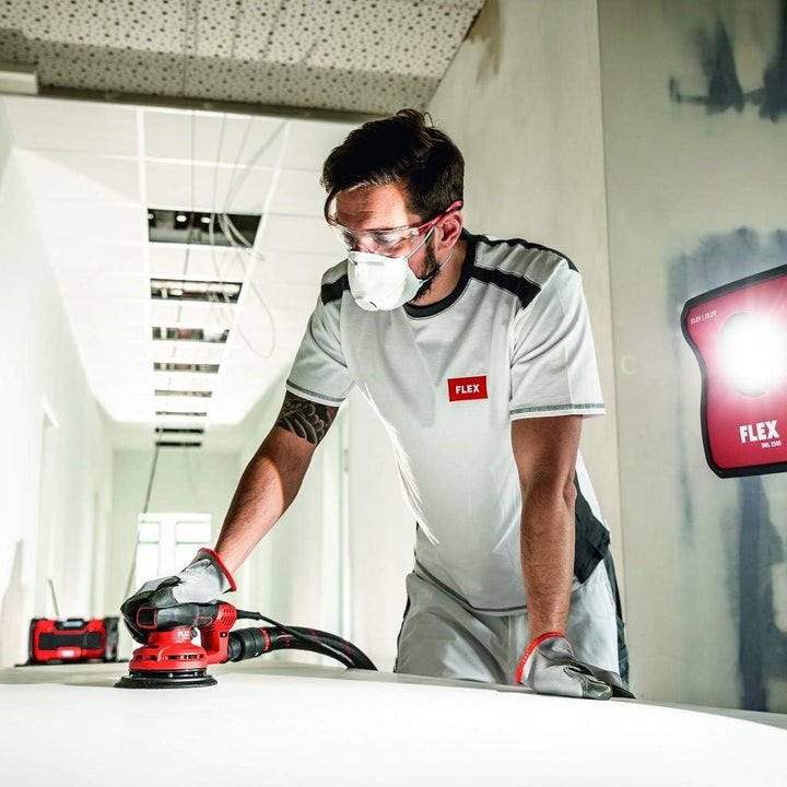 Flex Exzenterschleifer ORE 3-150 EC (400 W, Schleifteller-ø 150 mm, Hub 3 mm, bürstenloser Motor, Sc