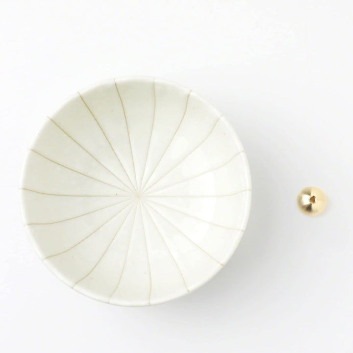 Asayu Japan Räucherstäbchenhalter - Weisser Lotus - Für Stäbchen 10cm, Made in Japan, Traditioneller