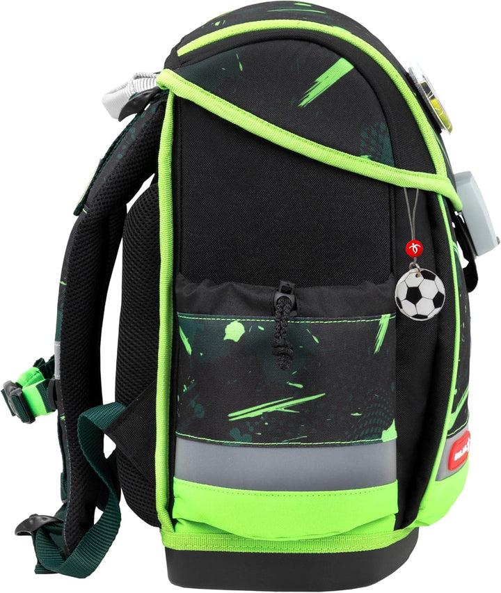 Belmil Classy Plus Schulranzen Set 5-teilig mit Brustgurt (405-78/AG/S) Neon Sport, Neon Sport