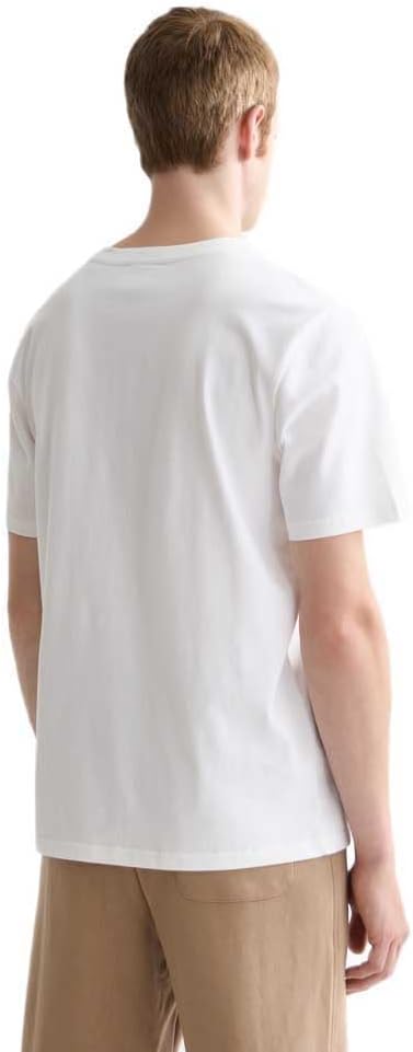 Scotch & Soda Herren Front Left Chest Artwork T-Shirt M Bright White 101, M Bright White 101